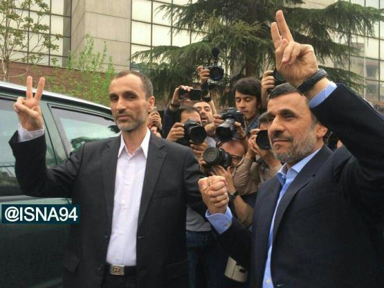 احمدی نژاد، بقایی و مشایی وارد وزارت کشور شدند