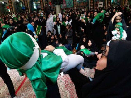 مراسم شیرخوارگان حسینی در بافق +عکس