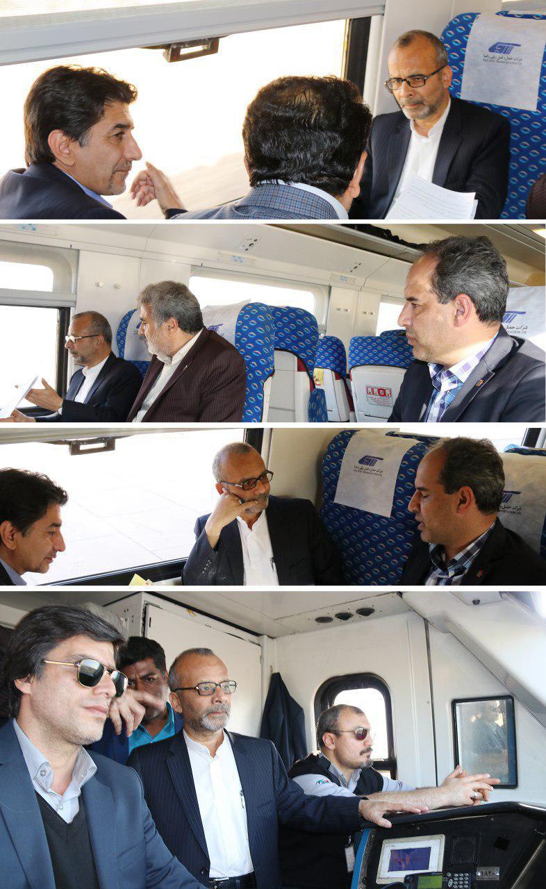 استاندار یزد با قطار به تهران رفت +عکس