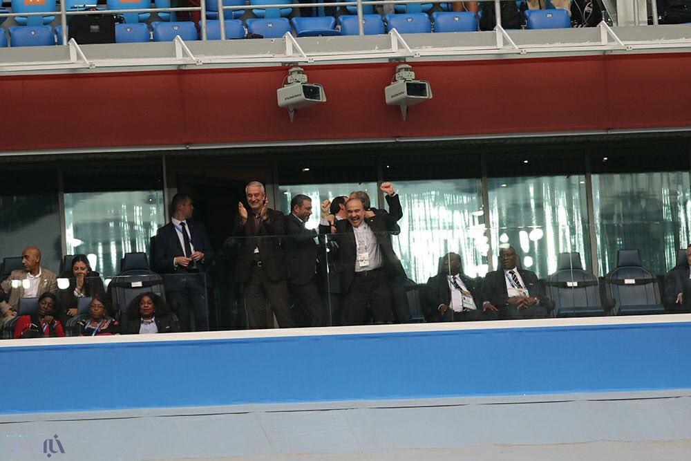 شادی جالب وزیر ورزش و علی کفاشیان پس از گل ایران به مراکش +عکس