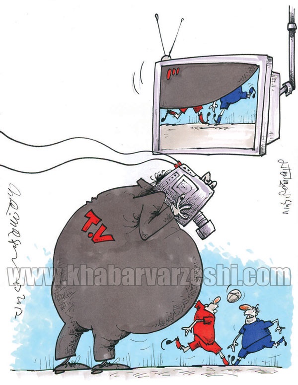 پخش زنده با سانسور! +کاریکاتور